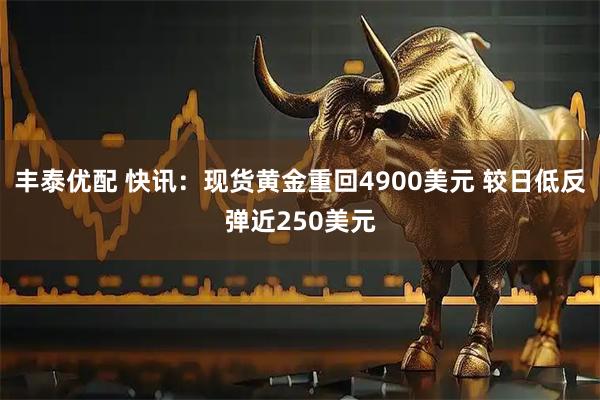 丰泰优配 快讯：现货黄金重回4900美元 较日低反弹近250美元